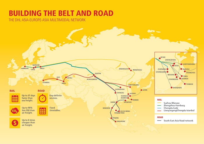 A wide variety of routes will be essential to avoid capacity bottlenecks on the Belt and Road