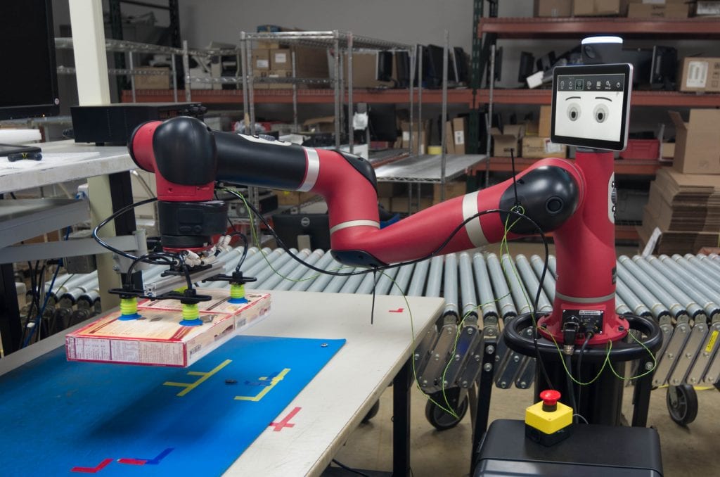 DHL is currently testing two smart and collaborative robots, Baxter and Sawyer, in its warehouses.