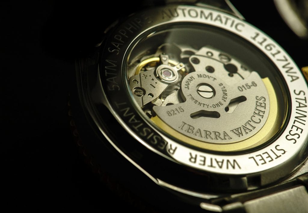 Every component of an Ibarra watch is custom-made.