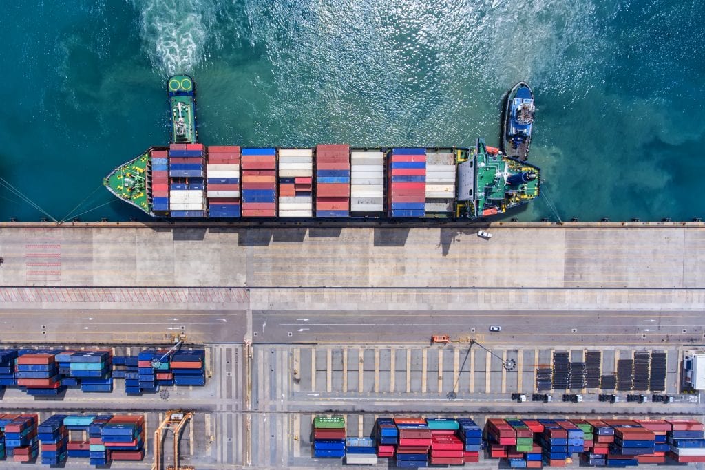 Cargo movements can also be tracked via blockchain in real time.