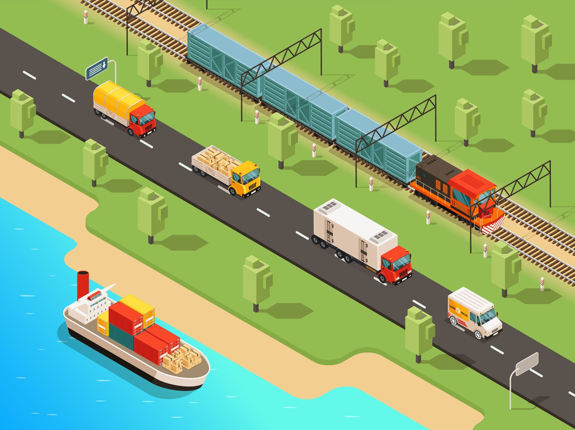 Transportation Cross Docking Transport Informations Lane