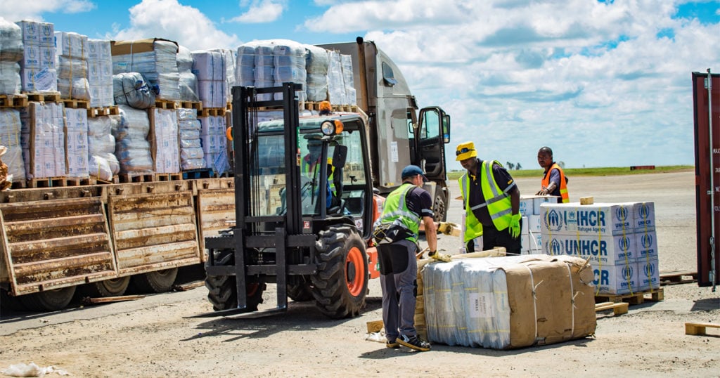 DPDHL Group's Disaster Response Team in Mozambique after Cyclone Idai