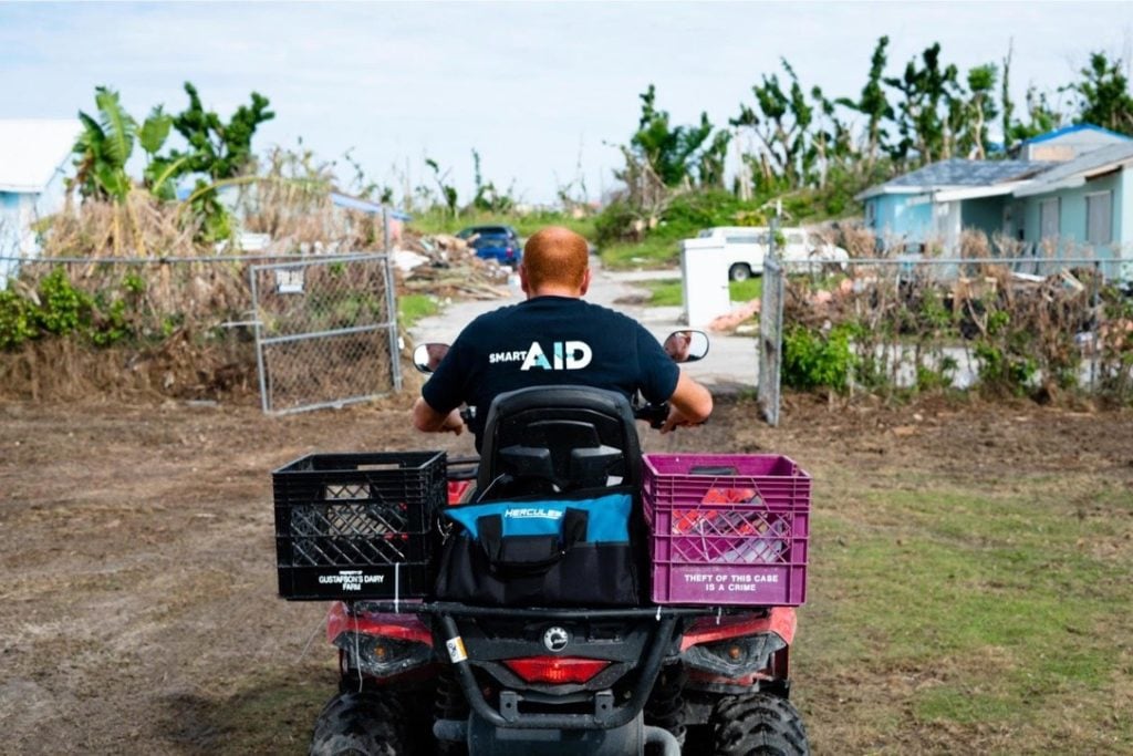 smartAID has since built a new service humanitarian hub on Abaco Island, Bahamas.