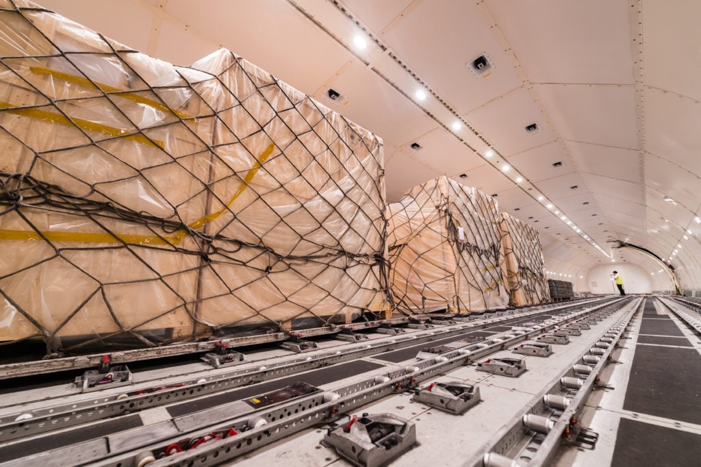 Air cargo capacity has been significantly reduced because of flight cancellations worldwide.