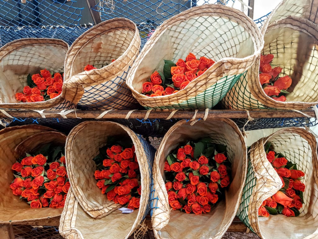 Fresh flowers are one of Kenya's largest exports.