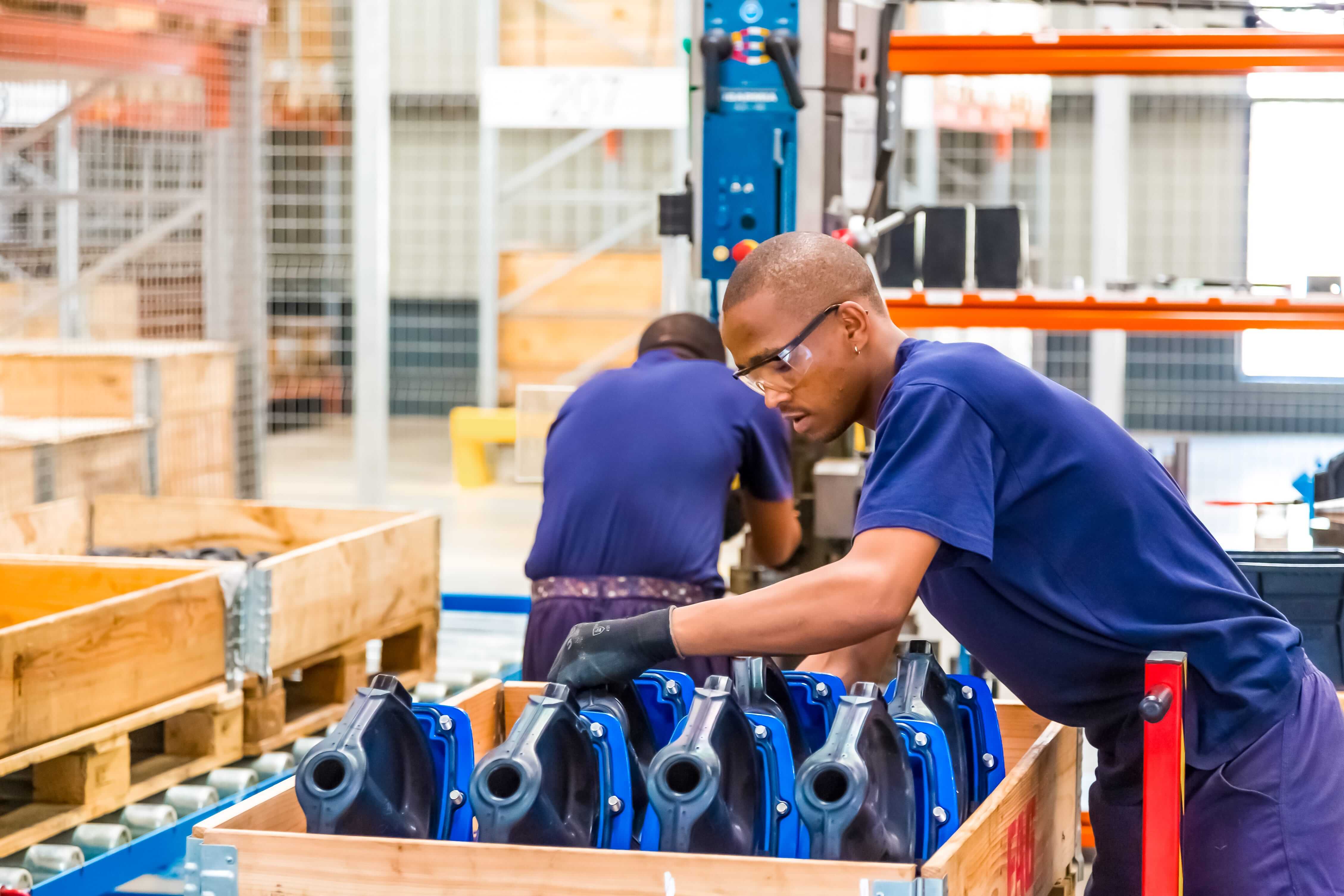 A worker in an assembly factory in Africa (Photo: Shutterstock)