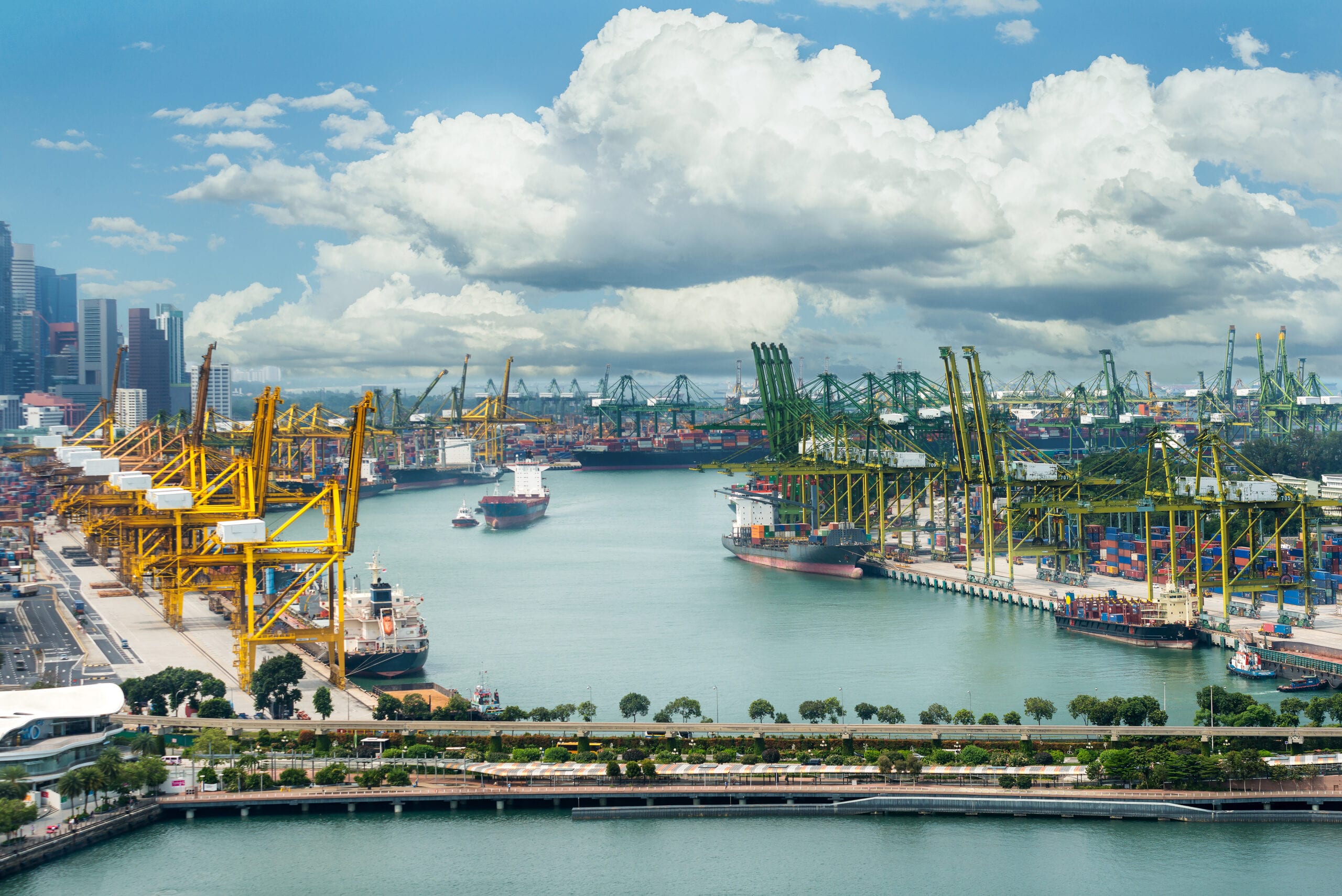 The Port of Singapore is the busiest container transshipment hub in the world. (Photo: Shutterstock)