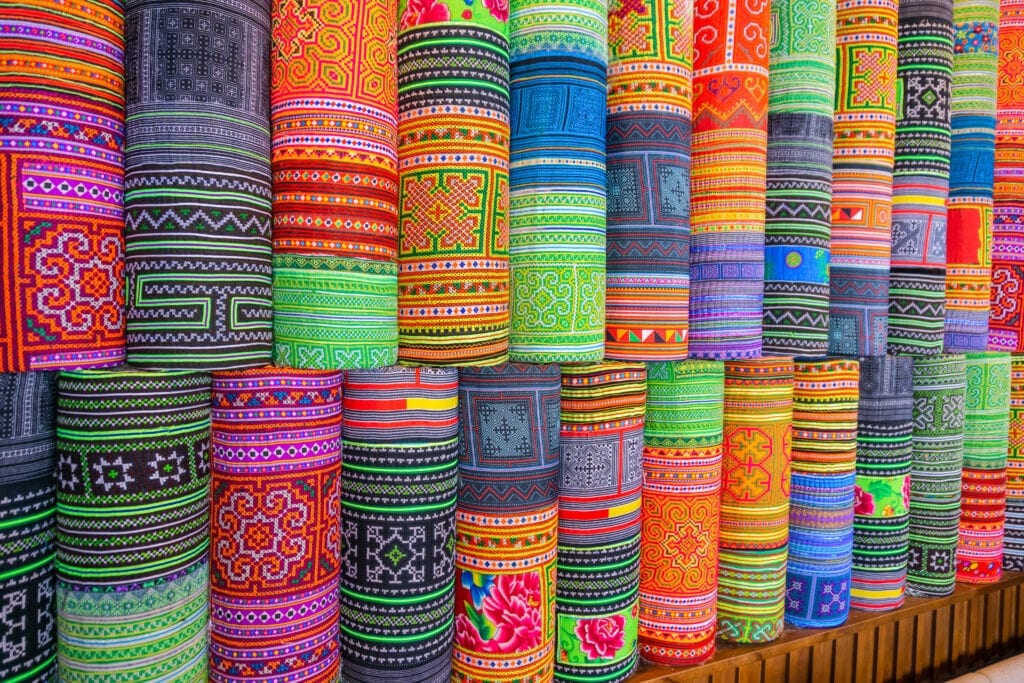 Hmong handicrafts make up the bulk of DHL's outbound shipments from Laos to the U.S. (Image: Shutterstock)