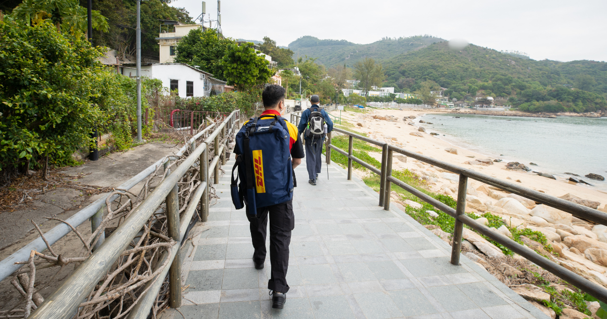 From the ferry terminals, walker couriers are expected to navigate their way around the islands on their own.