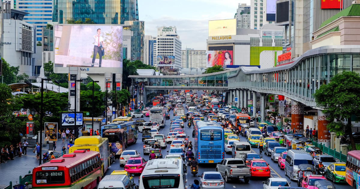 Thailand's poor traffic conditions made remote working and online shopping popular during the pandemic, and even post- pandemic, many people still prefer working and shopping remotely.