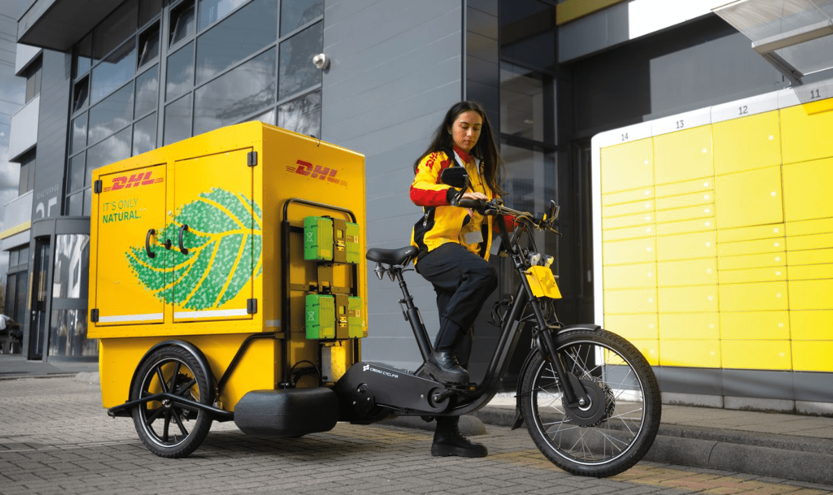 Electric cars and bicycles have become alternative ways for logistics providers to reduce carbon emissions in the last mile.