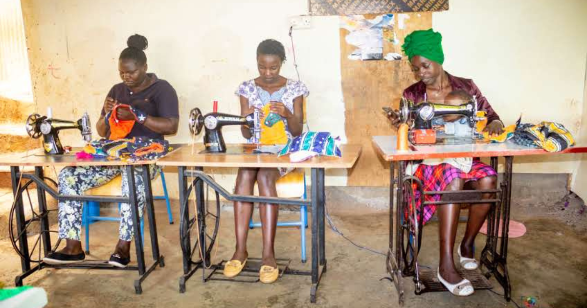 Ochieng works with young mothers to create sustainable toys and accessories from upcycled fabric scraps.