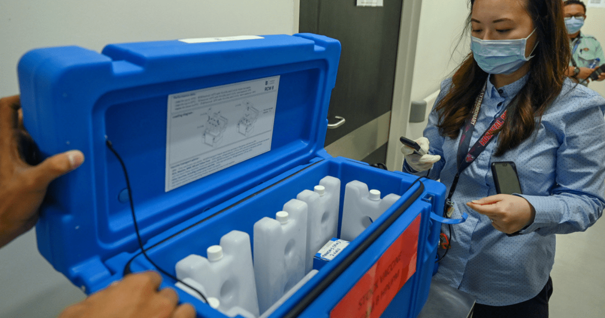 Cooling packs are used for the last mile delivery of vaccines to medical centers and hospitals.