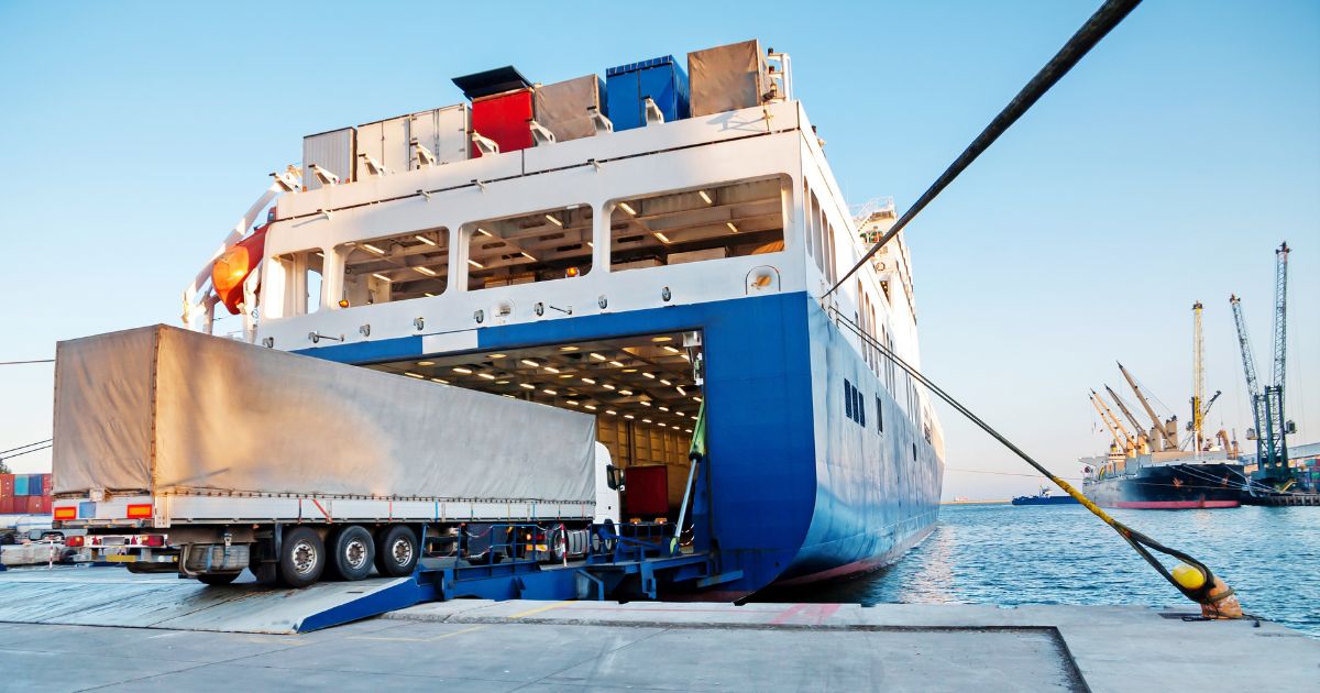 Pontoon Roro Vessel Ramp Roll on, Roll Off (RoRo) | DHL Logistics of Things